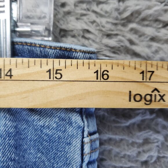 Indigo Rising Jeans Womens 13/31 Blue Stretch Denim Straight Leg - Picture 6 of 12